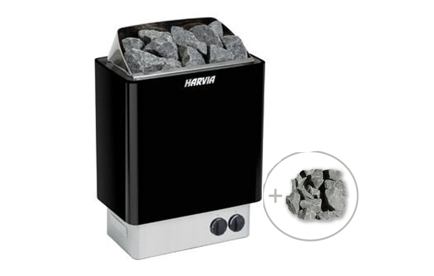 HARNA  Harvia Kip 80B Black Electric Sauna Heater | Made in Finland | Canada