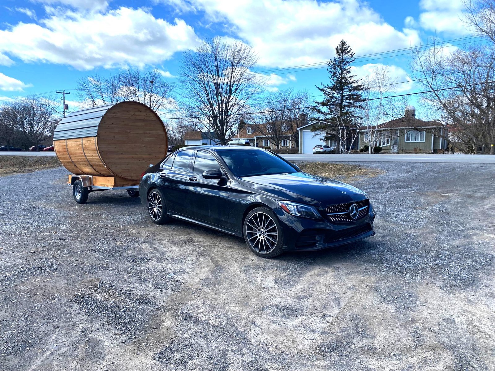 mobile sauna trailer