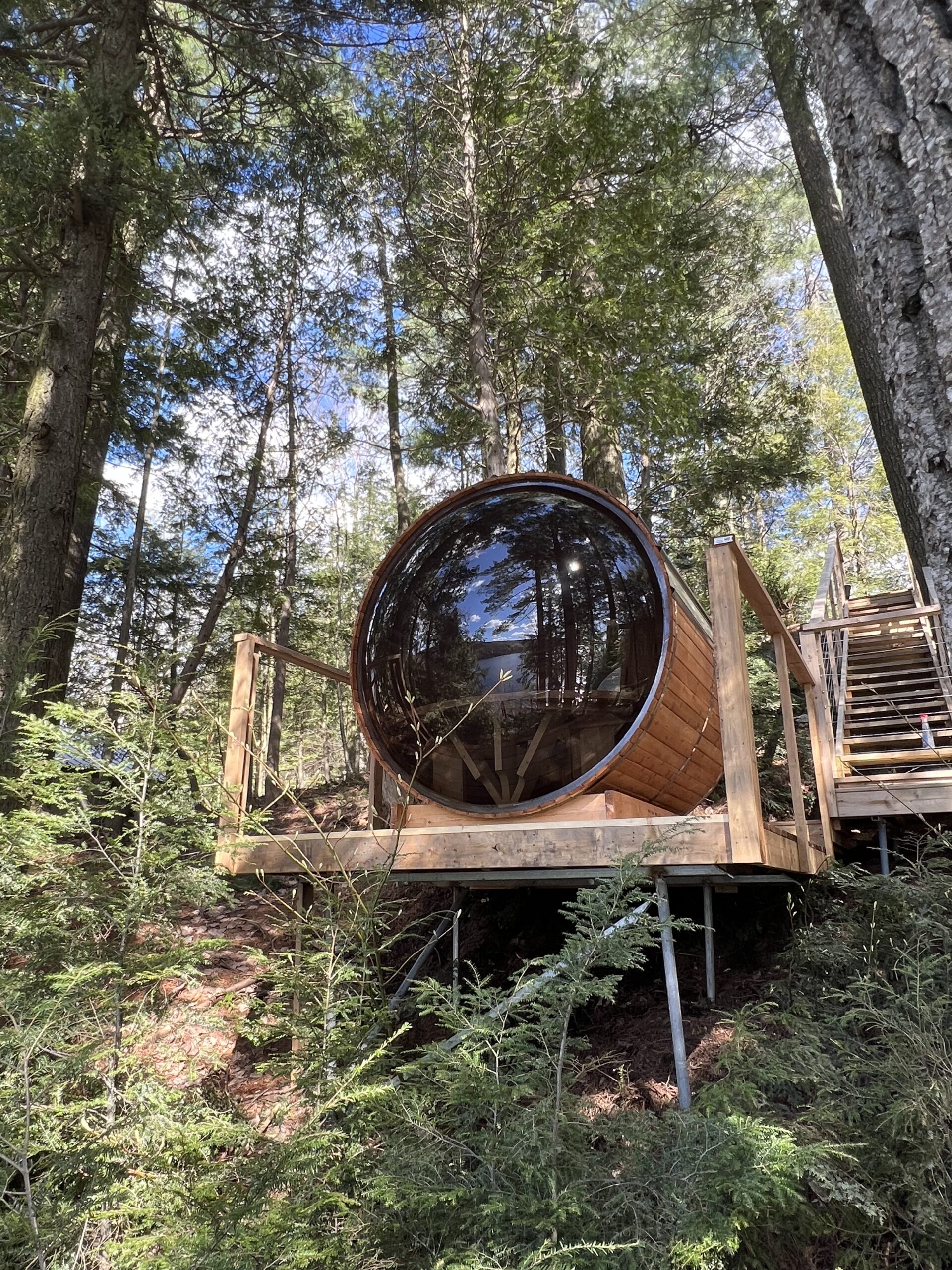 Barrel Sauna Quebec Canada – Saunas made with western Red Cedar in ...