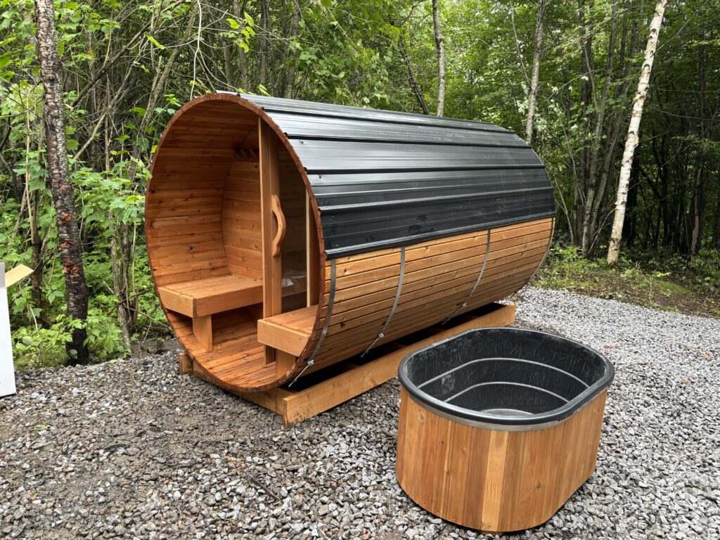 Cold plunge and a sauna