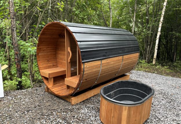 bain froid et sauna baril