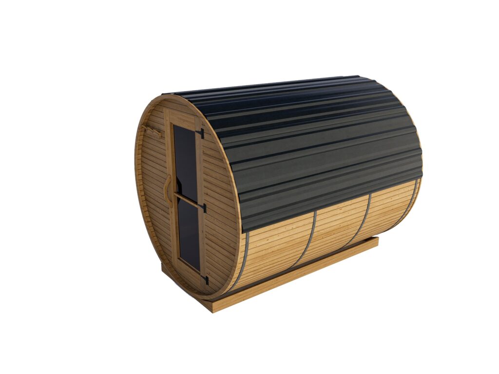 Western Red Cedar Barrel Sauna Classic 8ft | SaunaSpa Western Red Cedar Barrel Sauna Classic 8ft