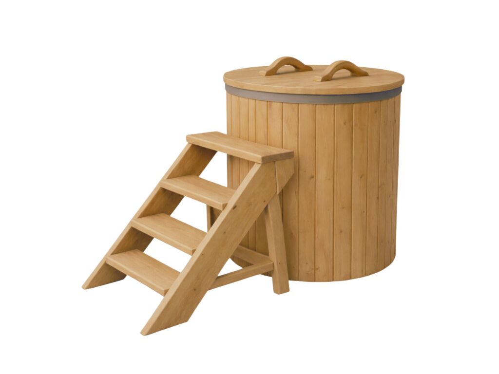 Red Cedar Barrel Cold Plunge | SaunaSpa Red Cedar Barrel Cold Plunge