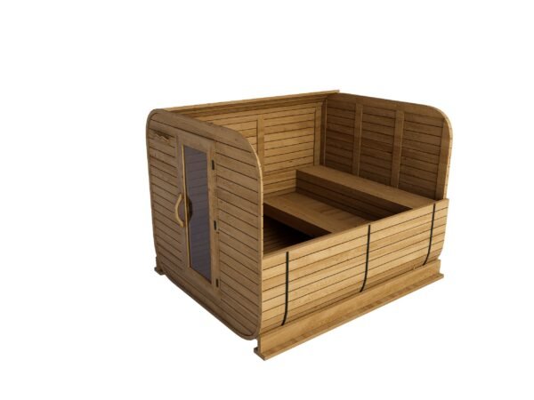 Western Red Cedar Cube Sauna 6ft Inside Western Red Cedar Cube Sauna 6ft Inside