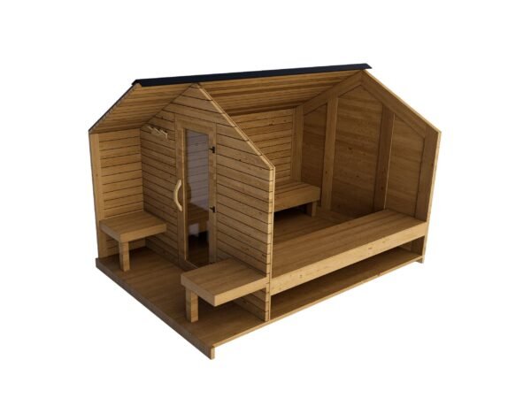 Western Red Cedar Cottage Sauna Inside