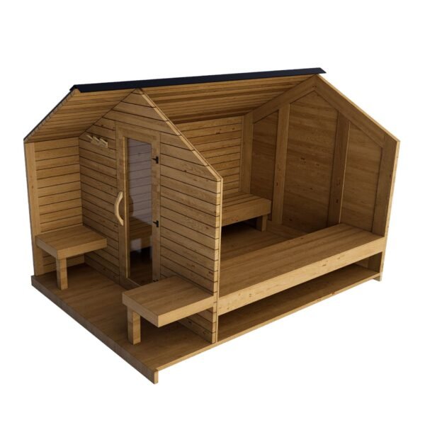 Western Red Cedar Cottage Sauna Inside