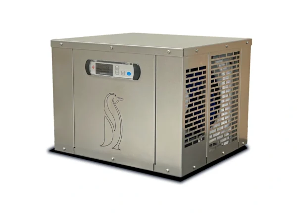 Angled view of Penguin cold therapy chiller