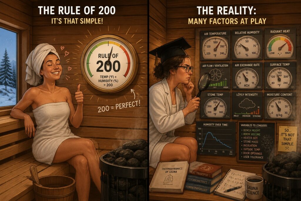 sauna rule of 200 loyly | SaunaSpa sauna rule of 200 loyly